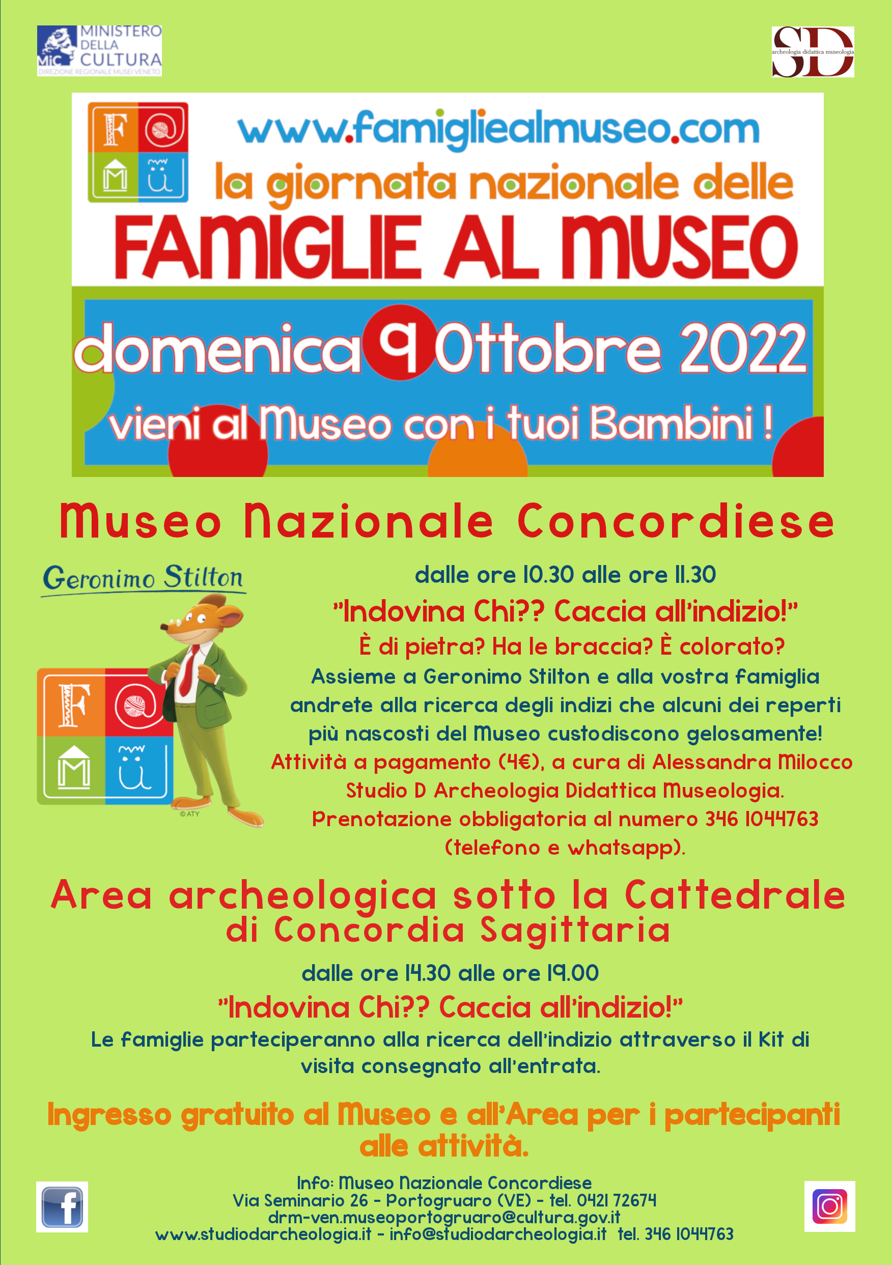 Museo Nazionale concordiese di Portogruaro | Giornata nazionale delle Famiglie al Museo